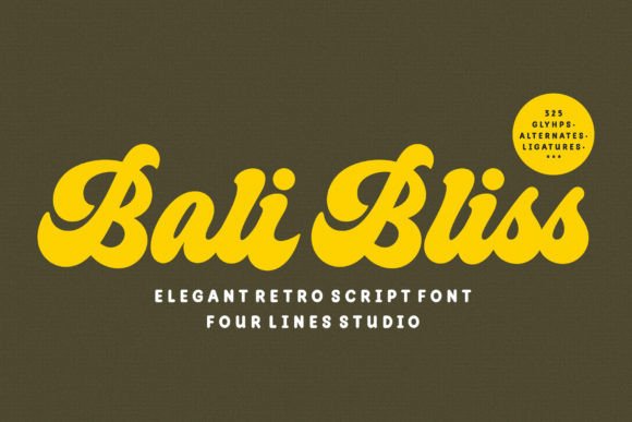 Bali Bliss: A Script Font That Brings Vintage Charm to Modern Branding