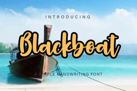 Blackboat: A Bold Script Font for Makers and Creative Sellers