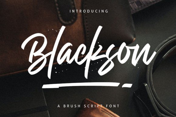 Blackson: A Dynamic Script Font for Modern Web Design and Brand Identity