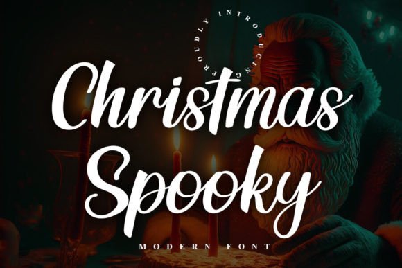 Christmas Spooky: A Handwritten Font for Festive Editorial Design
