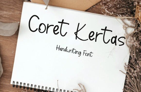Coret Kertas: An Organic Handwritten Font for Thoughtful Editorial Design