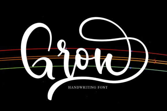 Grow: A Playfully Handmade Font for Modern Web Design Projects