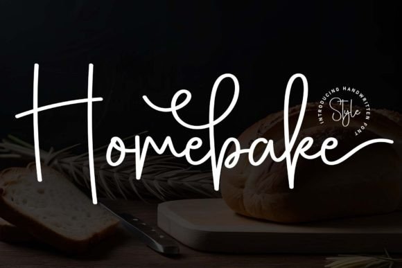 Homebake: A Handwritten Font for Warm Editorial Design
