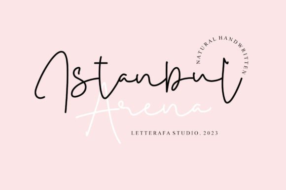 Istanbul Arena: A Handwritten Font for Crafters and Product Designers