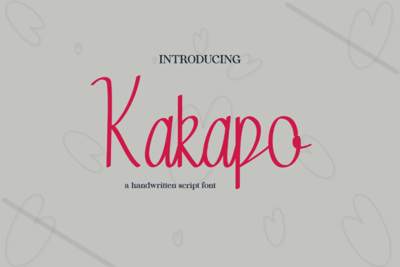 Kakapo: A Playful Handwritten Font for Modern Web Design