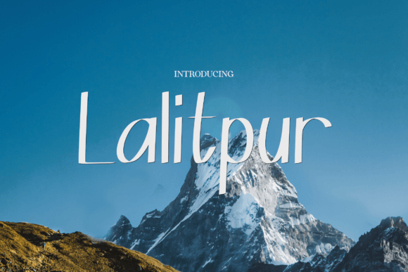 Lalitpur: A Handwritten Font for Elegant Digital Designs