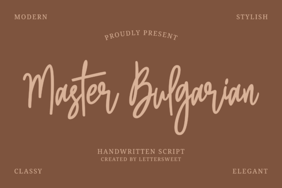 Master Bulgarian: A Stylish Script Font for Modern Marketing Campaigns