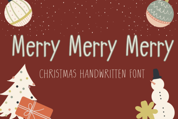 Merry Merry Merry: A Handwritten Font for Warm Editorial Design