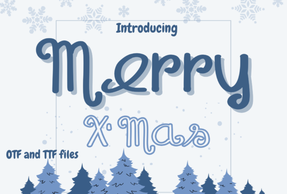 Merry X mas: A Festive Handwritten Font for Editorial Design