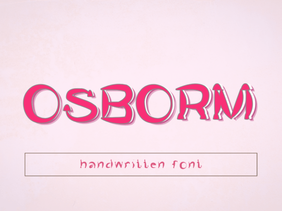Osborm: A Quirky Handwritten Font for Modern Marketing Visuals