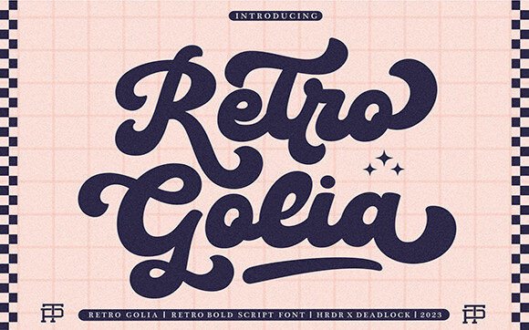 Retro Golia: A Romantic Handwritten Font for Business Branding