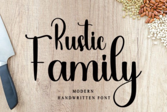 Rustic Family: A Handwritten Font for Warm Editorial Design
