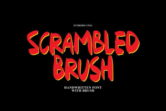 Scrambled Brush: A Playful Handwritten Font for Editorial Charm