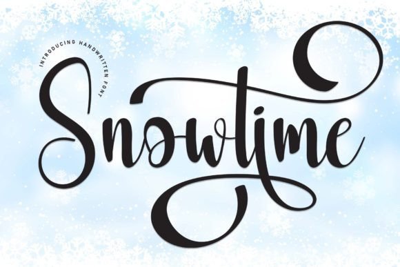 Snowtime: A Handwritten Font That Elevates Branding with Elegance