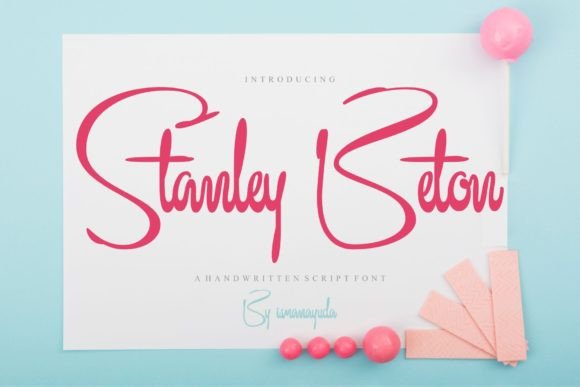 Stanley Beton Font: Elevate Your Brand with Elegant Handwritten Typography